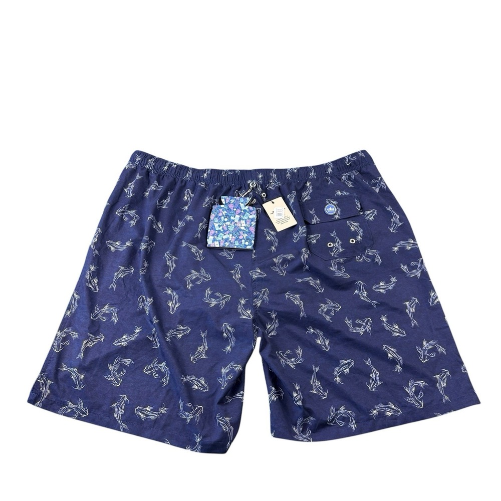 Peter Millar Blue Koi AOP Mesh Lined Size 2XL NWT